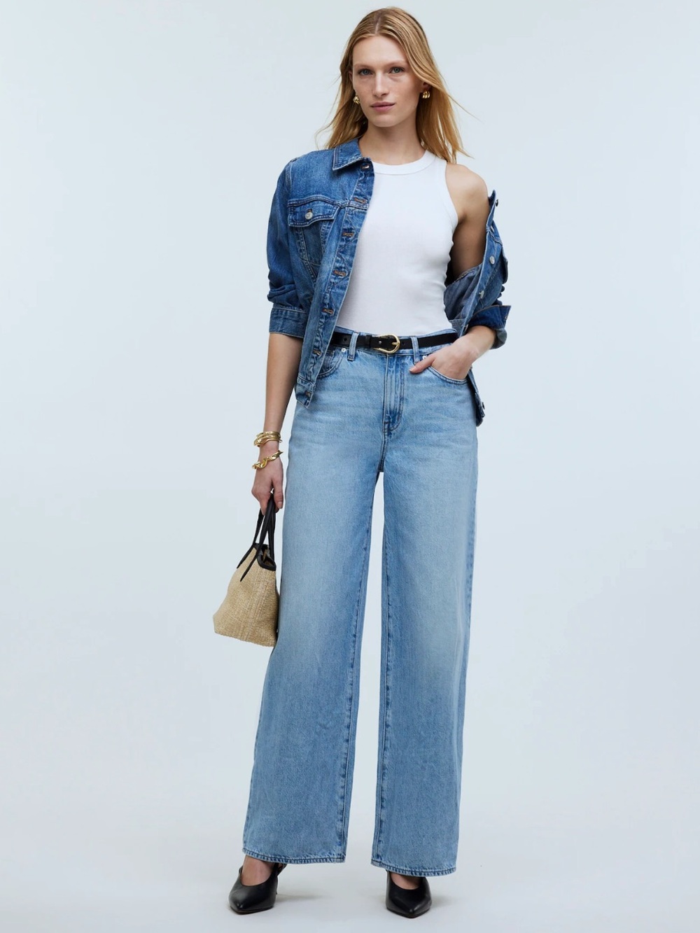 Madewell Jeans 24 Wide Leg Blue